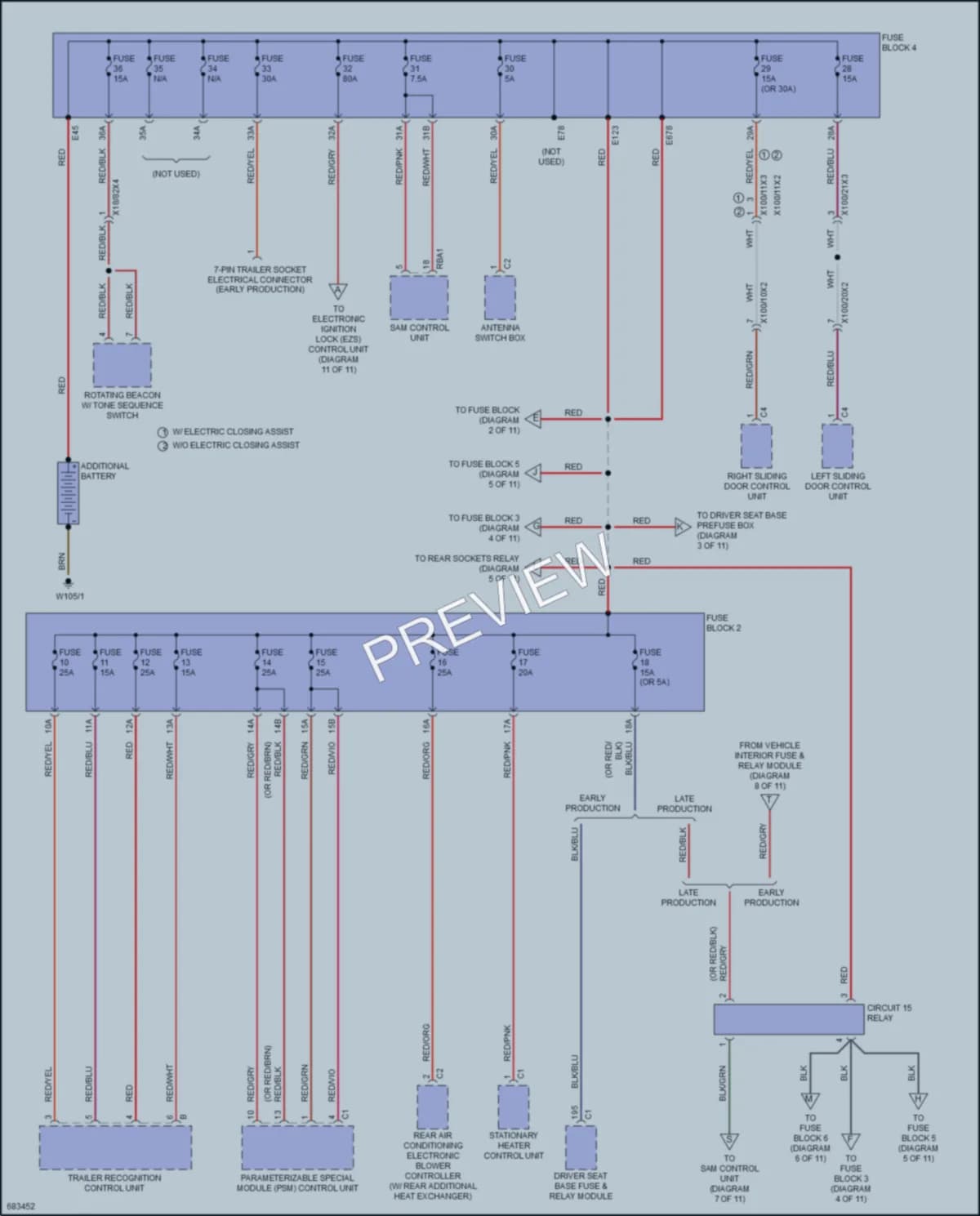 2021 MercedesBenz 2500Sprinter Power Distribution wiring diagram preview