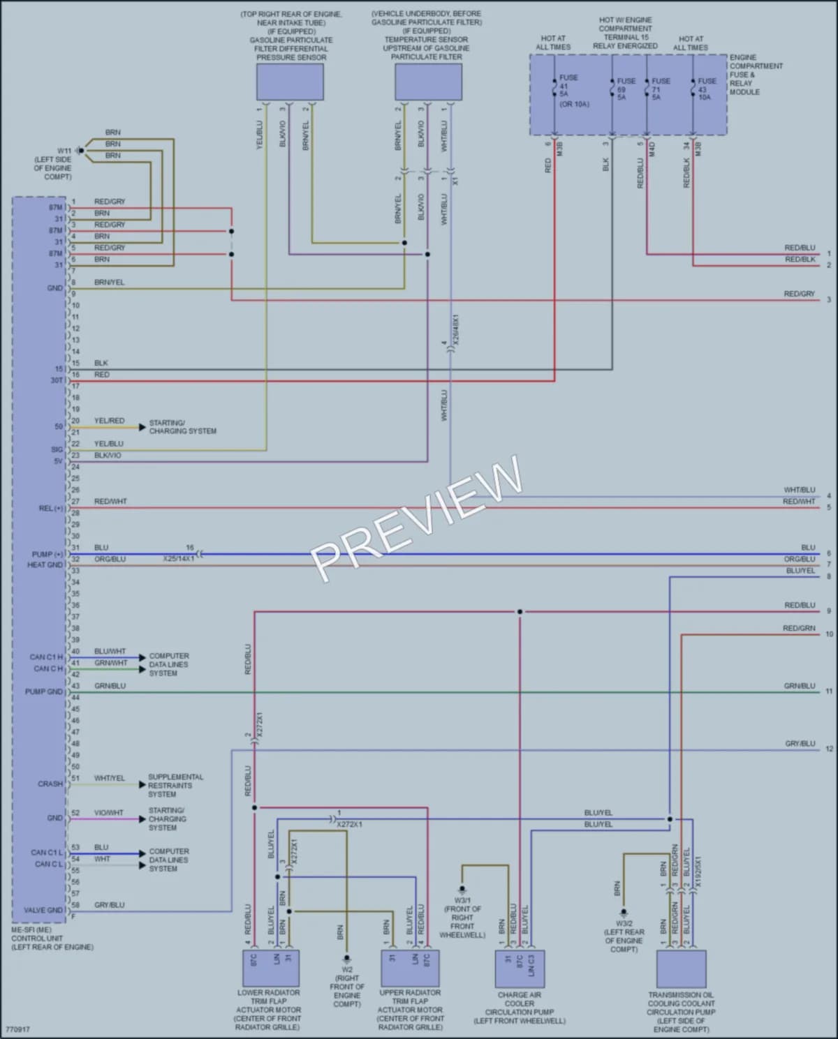 2021 MercedesBenz CLA250 Engine Performance wiring diagram preview