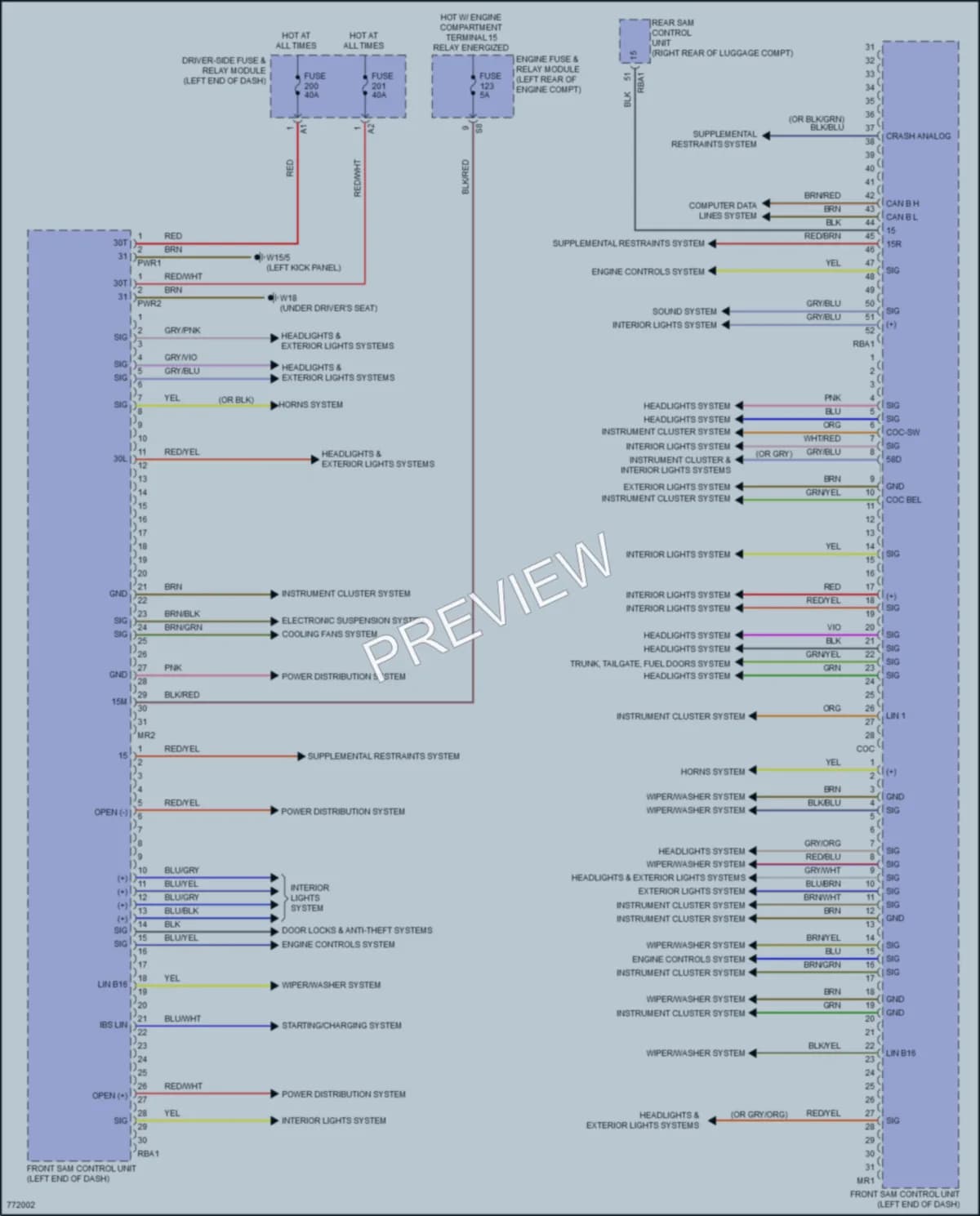 2021 MercedesBenz E350 Body Control Modules wiring diagram preview