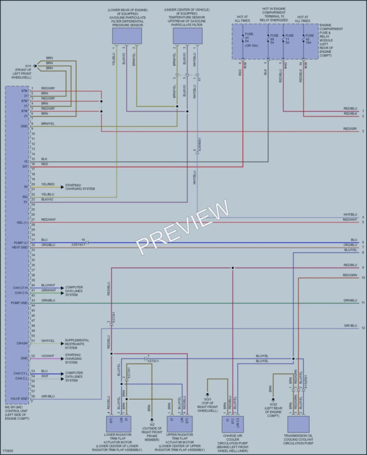 2021 MercedesBenz GLA250 Engine Performance wiring diagram preview