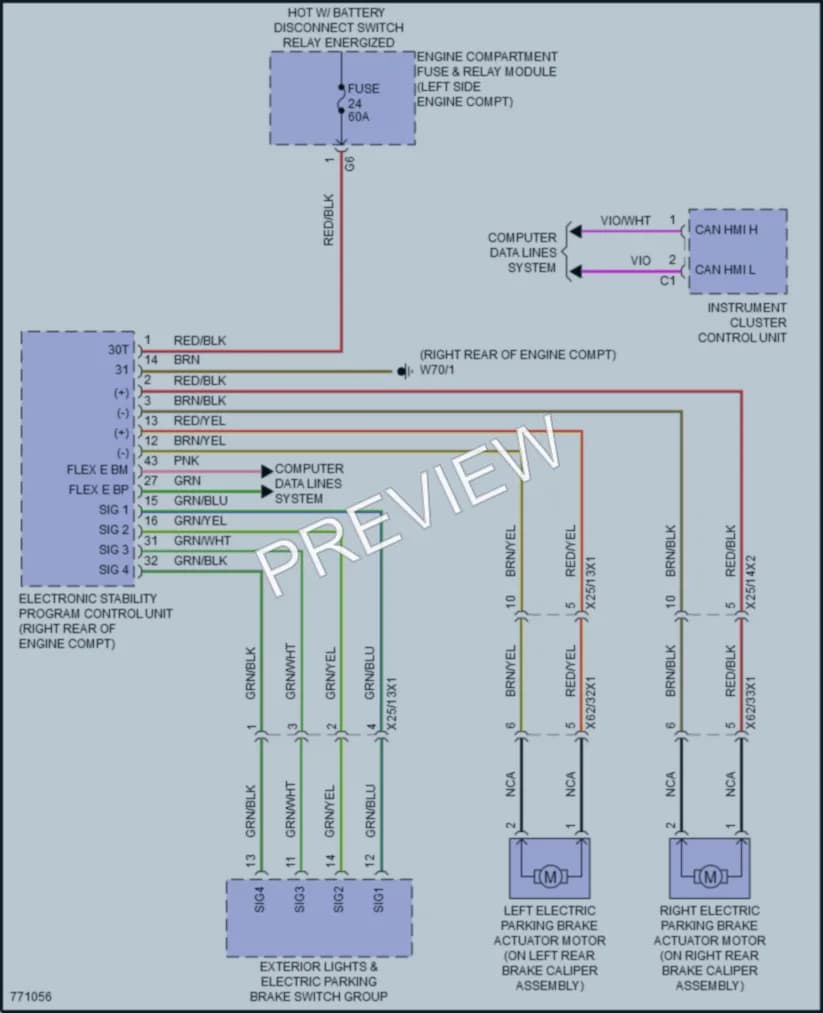 2021 MercedesBenz GLB250 Shift Interlock wiring diagram preview