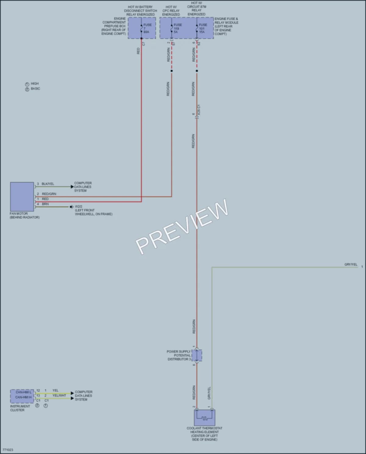 2021 MercedesBenz GLC300 Cooling Fan wiring diagram preview