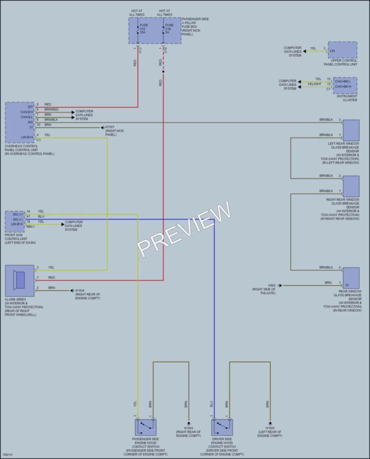 2021 MercedesBenz GLC300Coupe Anti Theft wiring diagram preview