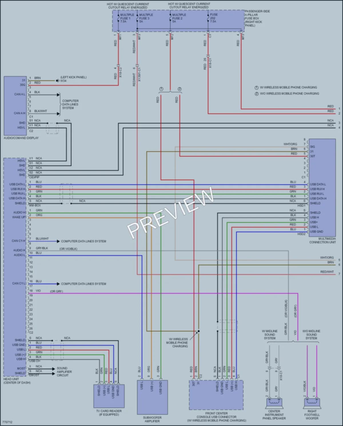 2021 MercedesBenz GLC300Coupe Radio wiring diagram preview