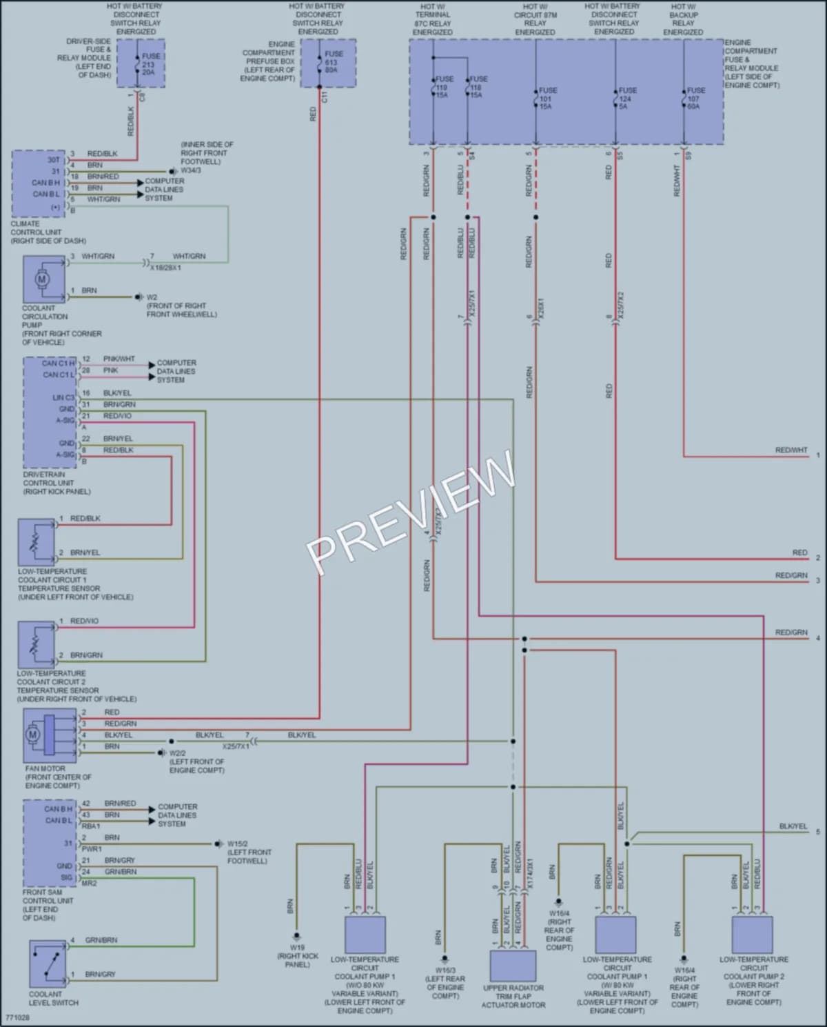 2021 MercedesBenz GLE350 Cooling Fan wiring diagram preview