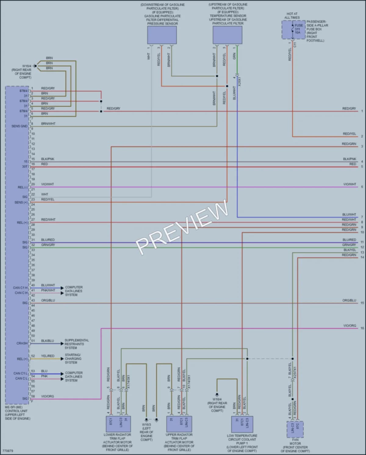 2021 MercedesBenz GLE350 Engine Performance wiring diagram preview