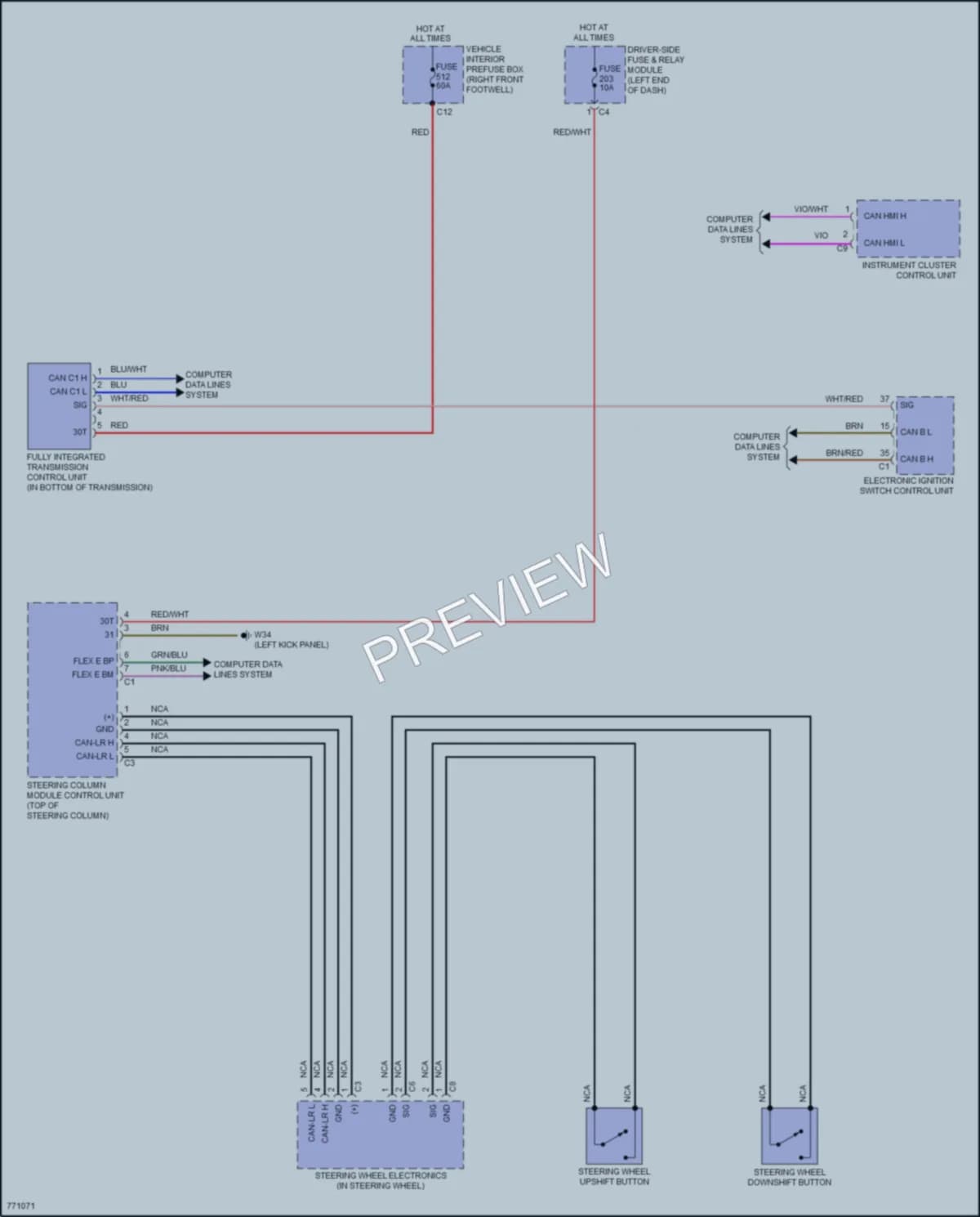 2021 MercedesBenz GLE350 Transmission wiring diagram preview