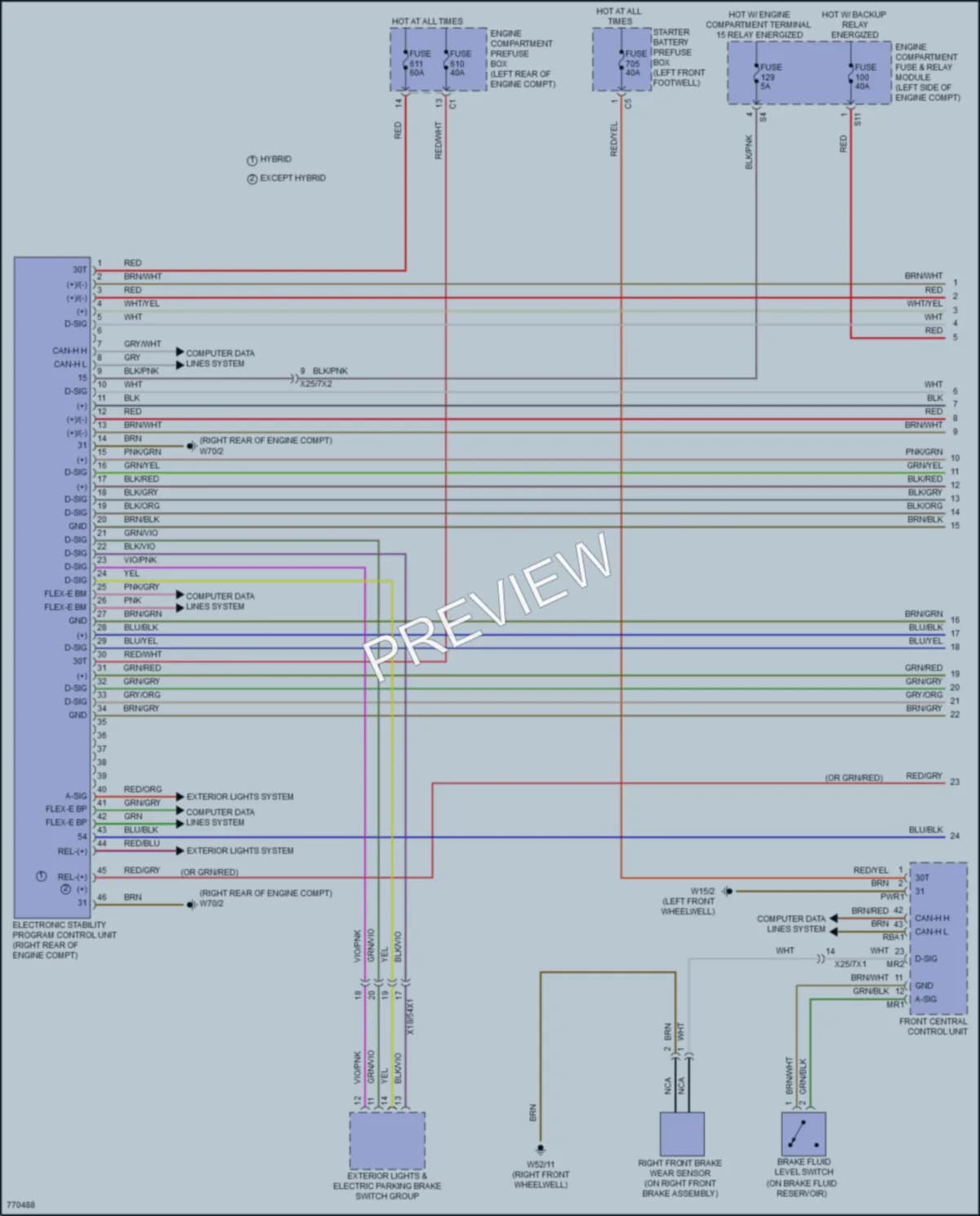 2021 MercedesBenz GLS450 Anti Lock Brakes wiring diagram preview