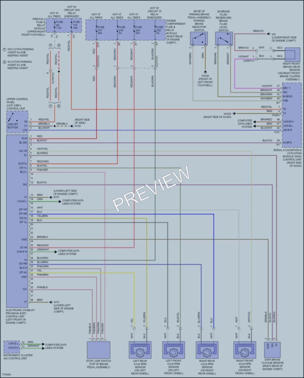 2021 MercedesBenz Metris Anti Lock Brakes wiring diagram preview
