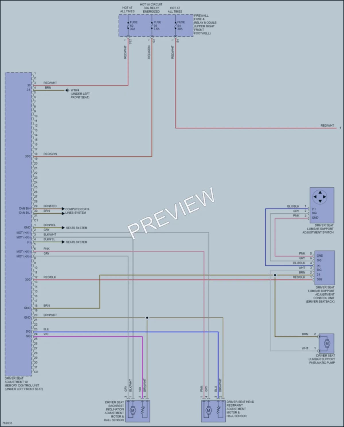 2021 MercedesBenz Metris Memory Systems wiring diagram preview
