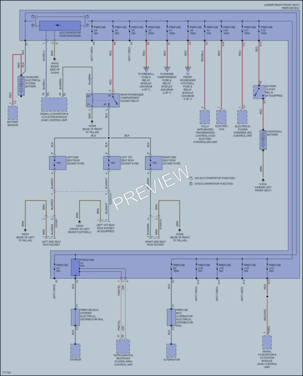 2021 MercedesBenz Metris Power Distribution wiring diagram preview