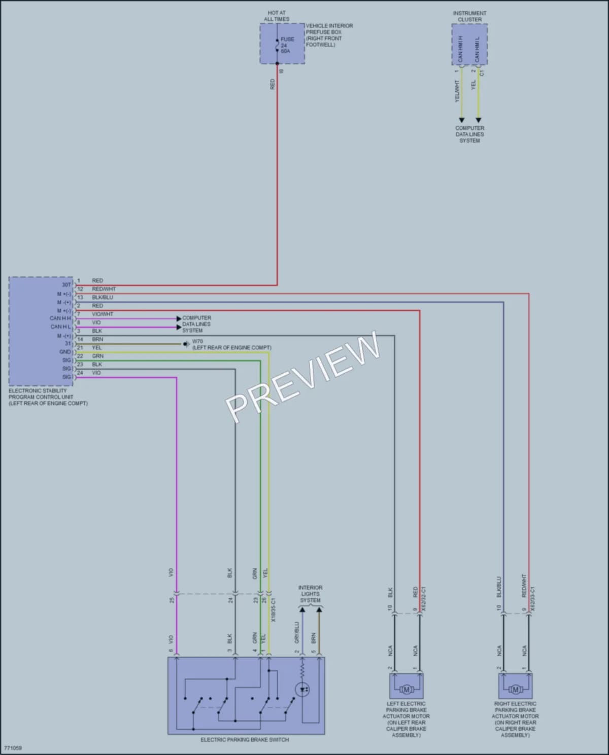 2021 MercedesBenz S560 Shift Interlock wiring diagram preview