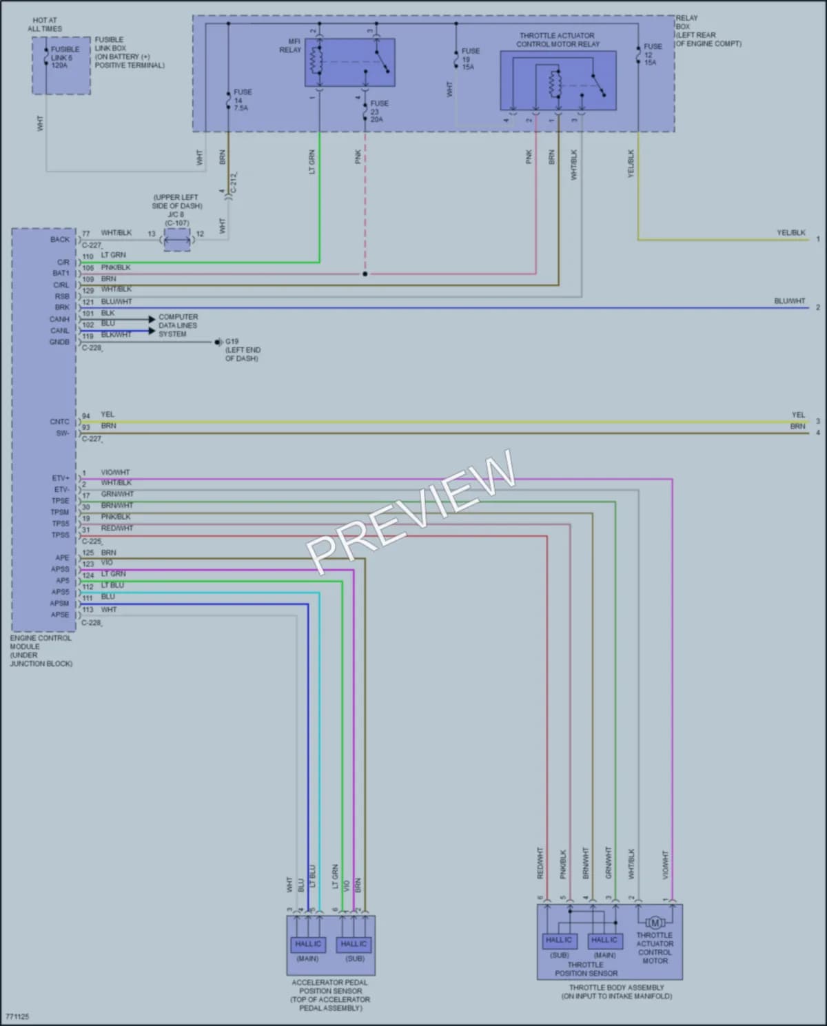 2021 Mitsubishi Mirage Cruise Control wiring diagram preview