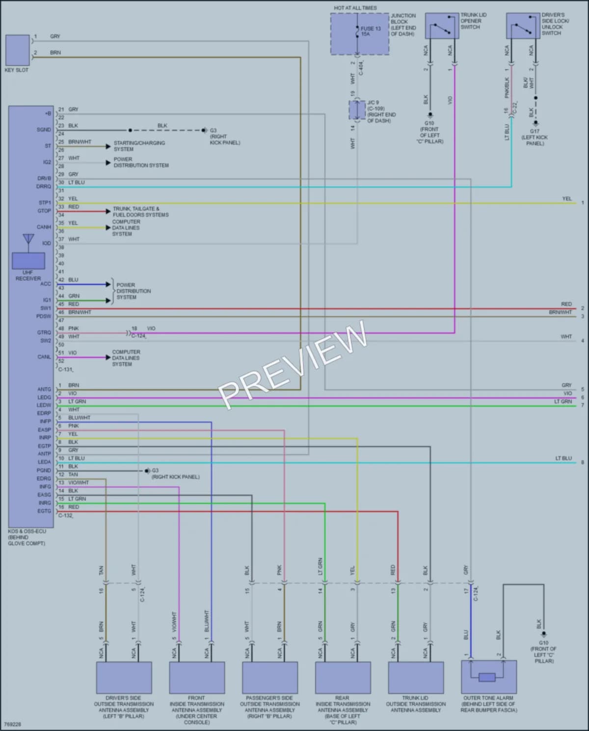 2021 Mitsubishi MirageG4 Power Door Locks wiring diagram preview