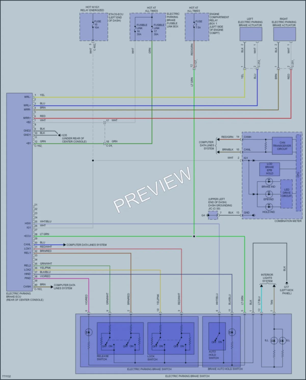2021 Mitsubishi OutlanderPHEV Shift Interlock wiring diagram preview