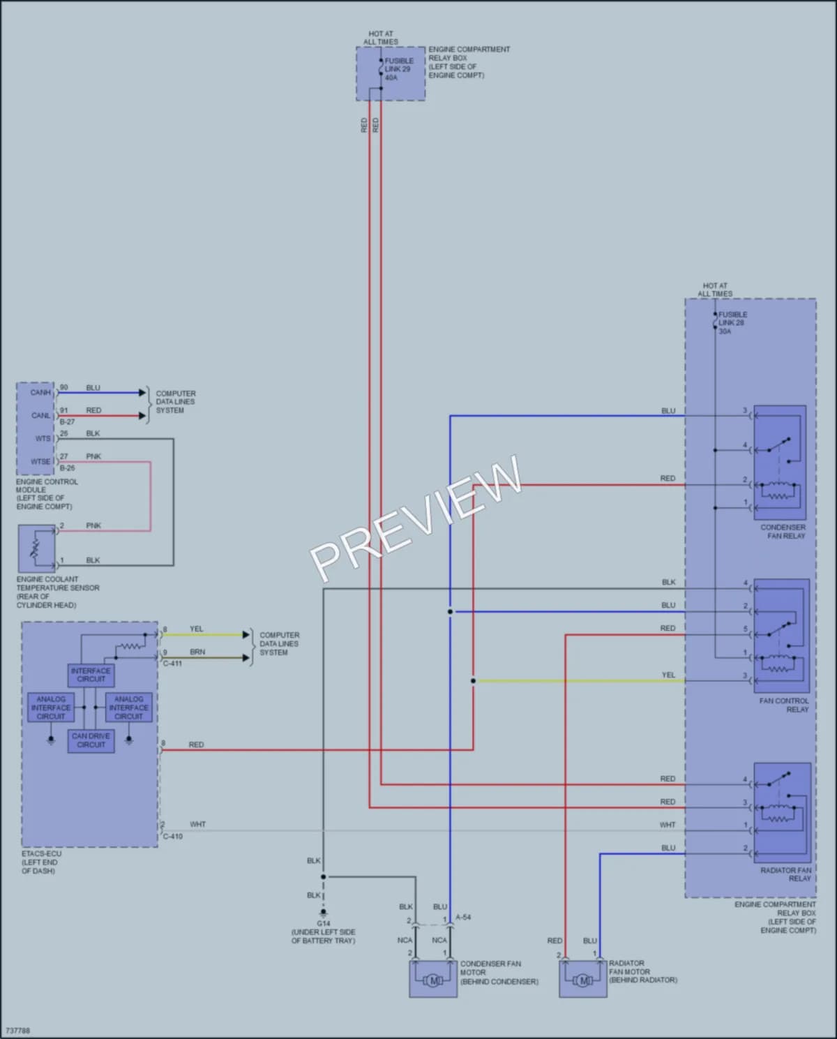 2021 Mitsubishi RVR Cooling Fan wiring diagram preview