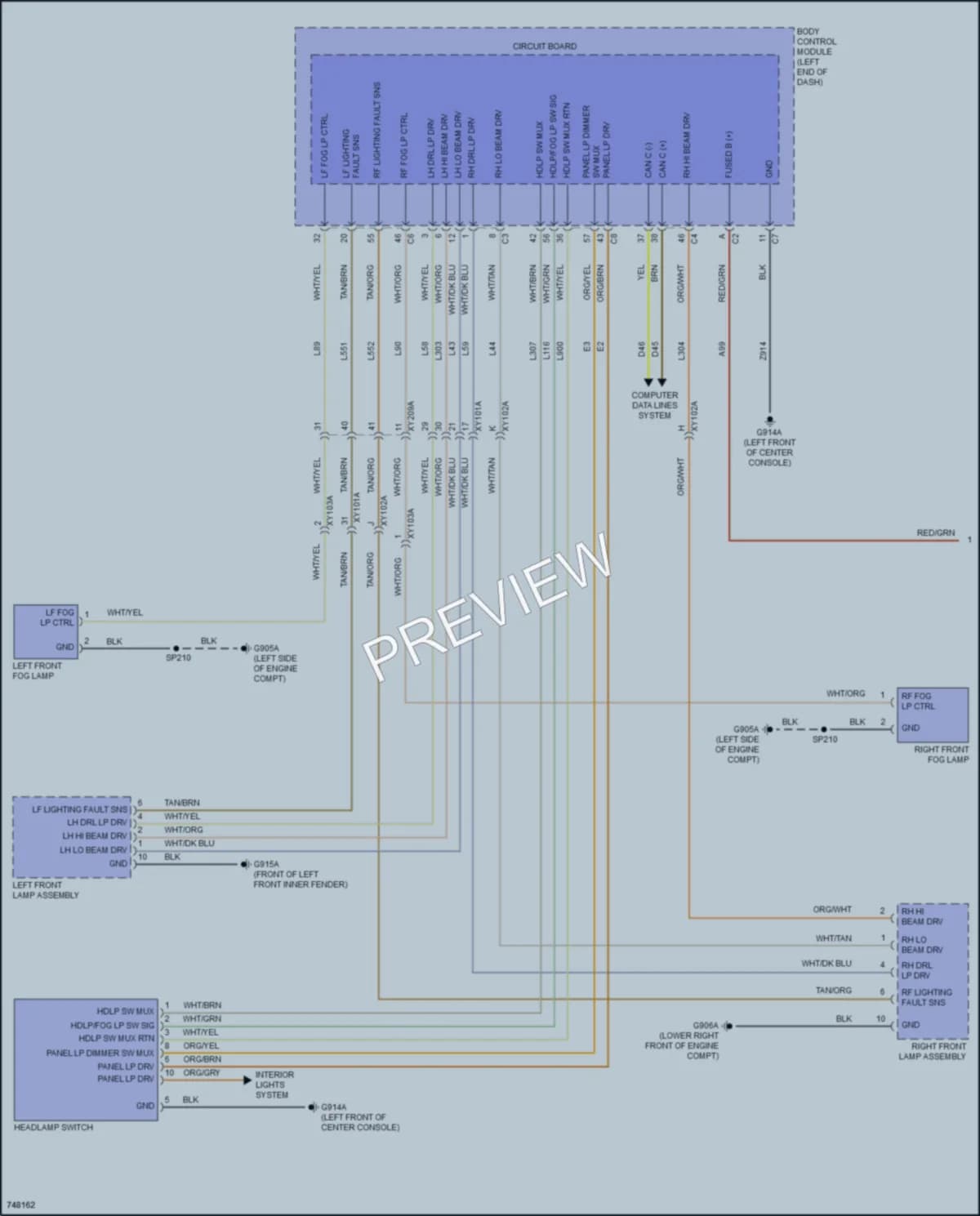 2021 Nissan Cherokee Headlights wiring diagram preview