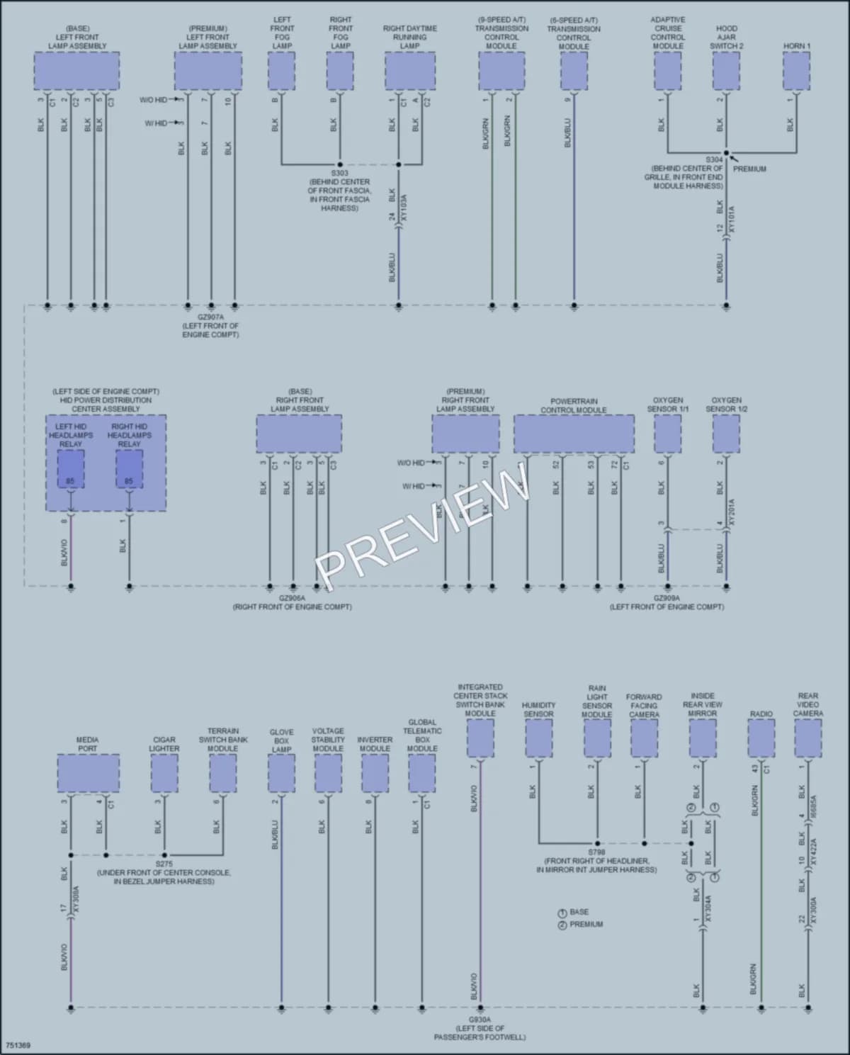 2021 Nissan Compass Ground Distribution wiring diagram preview