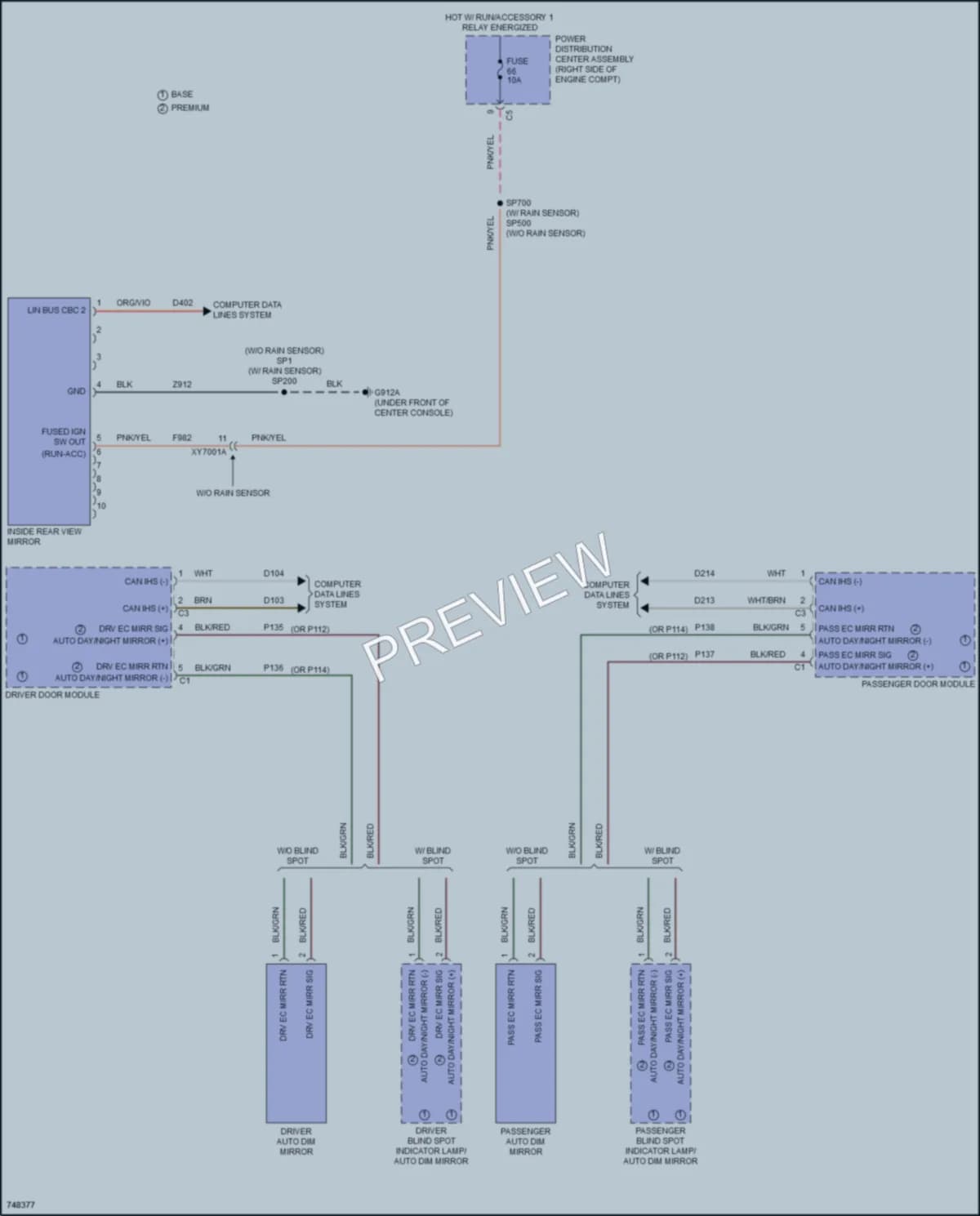 2021 Nissan GrandCherokee Power Mirrors wiring diagram preview