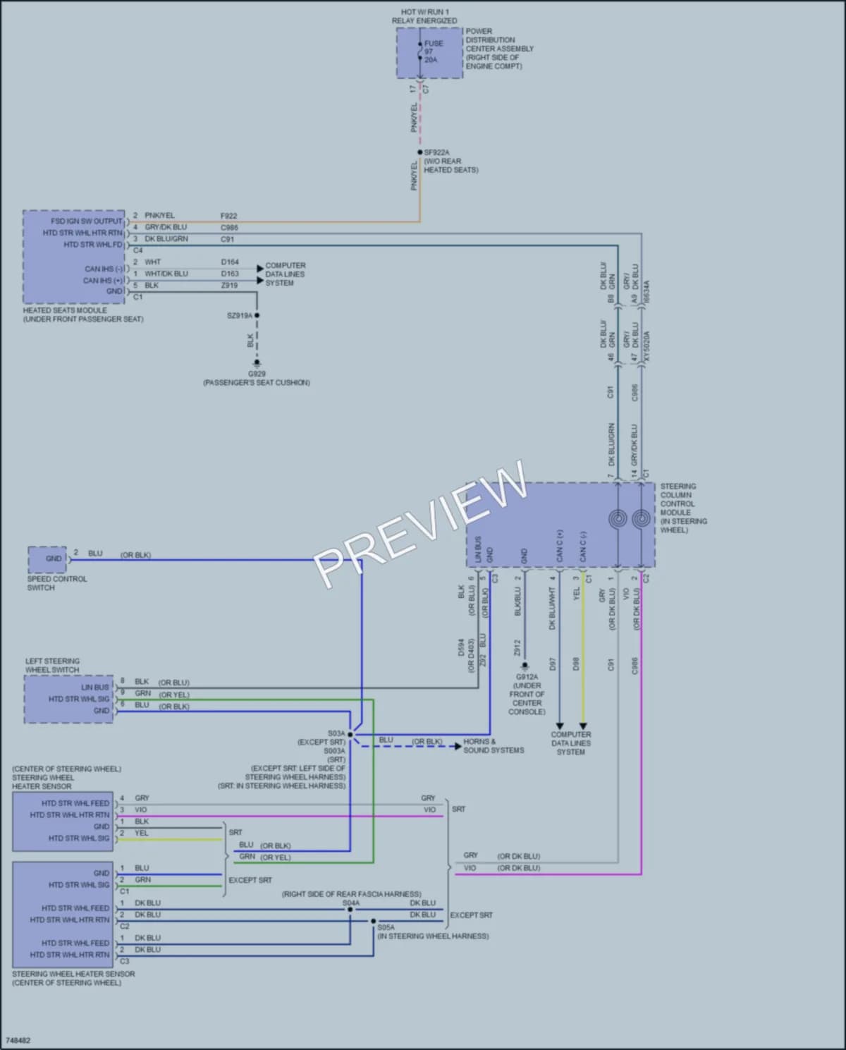 2021 Nissan GrandCherokee Power Seats wiring diagram preview