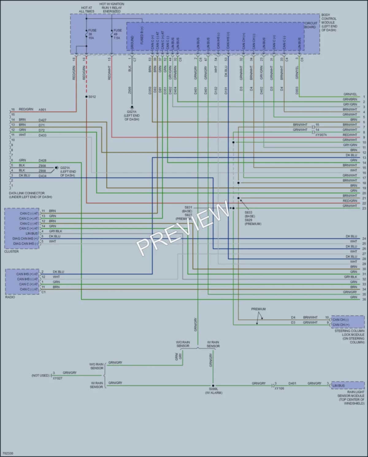 2021 Nissan Renegade Computer Data Lines wiring diagram preview