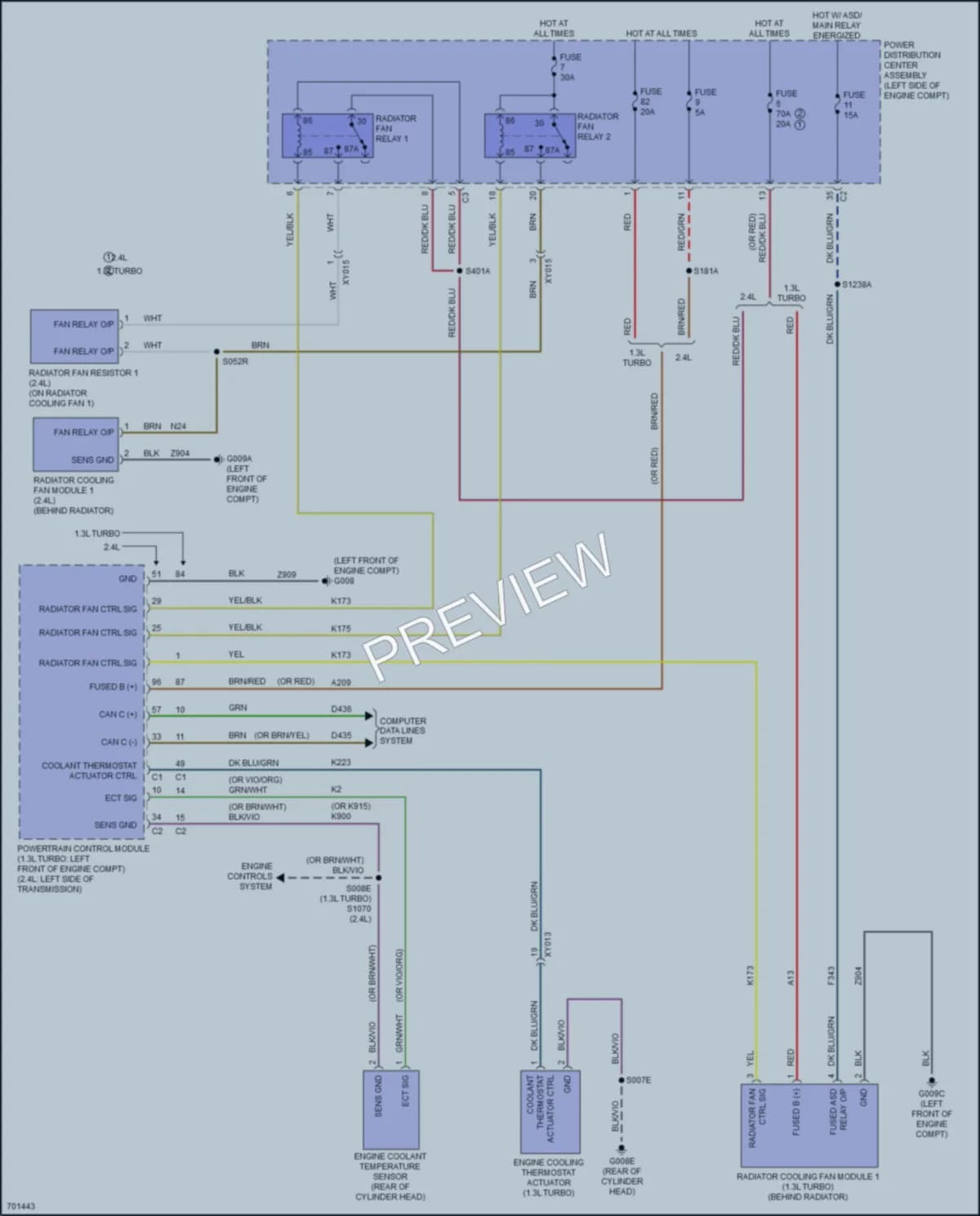 2021 Nissan Renegade Cooling Fan wiring diagram preview