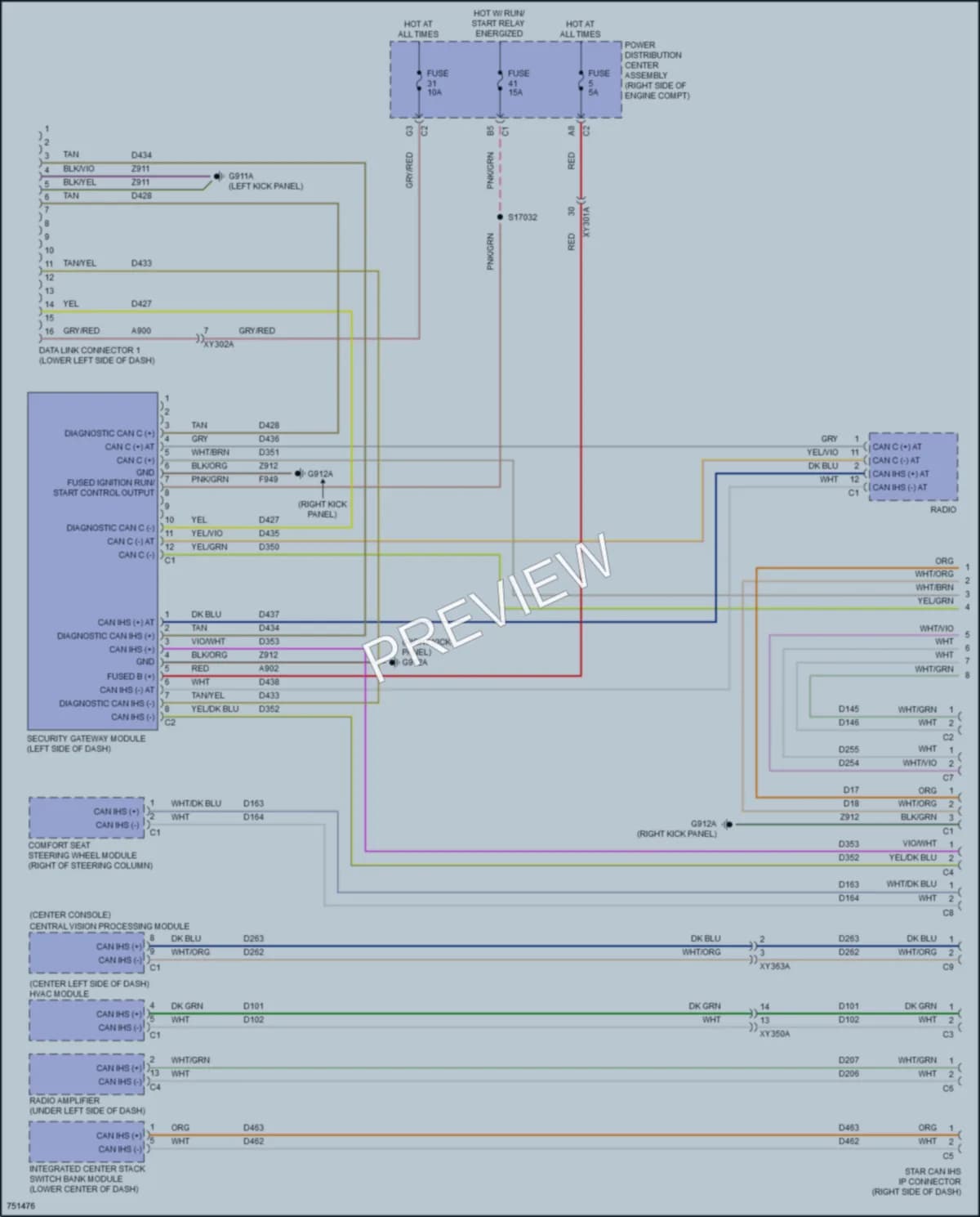 2021 Nissan WranglerUnlimited Computer Data Lines wiring diagram preview