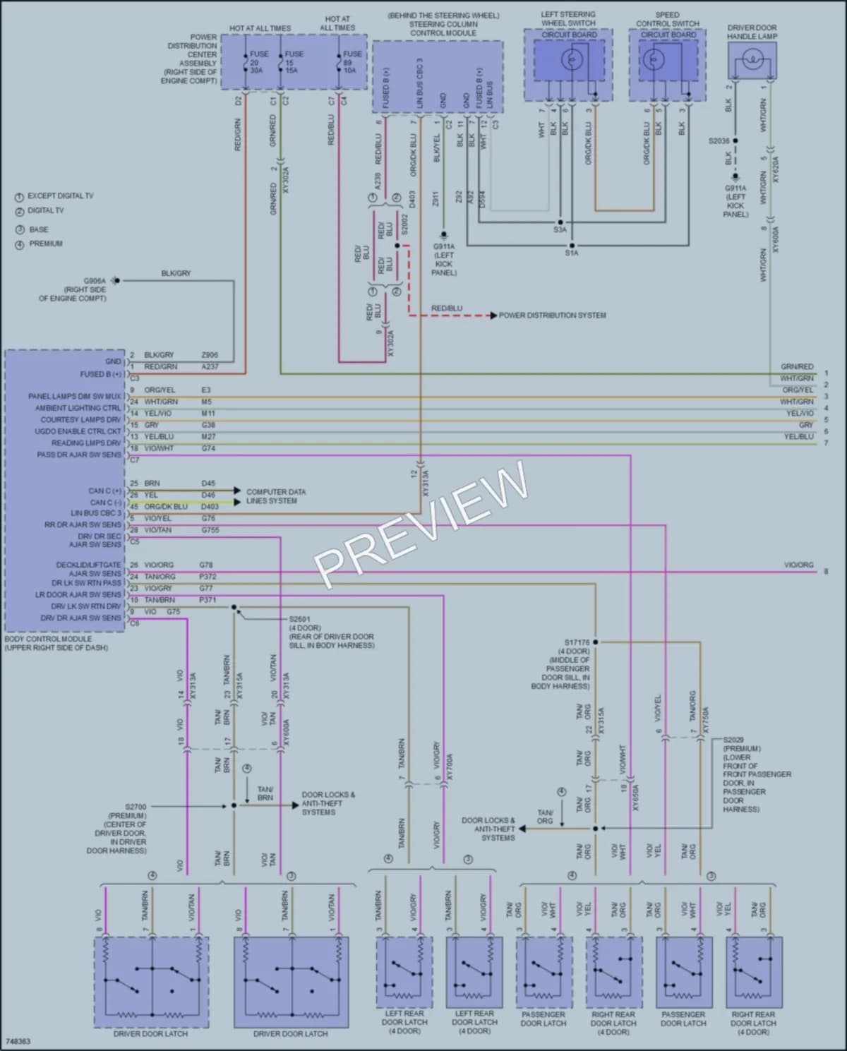 2021 Nissan WranglerUnlimited Interior Lights wiring diagram preview
