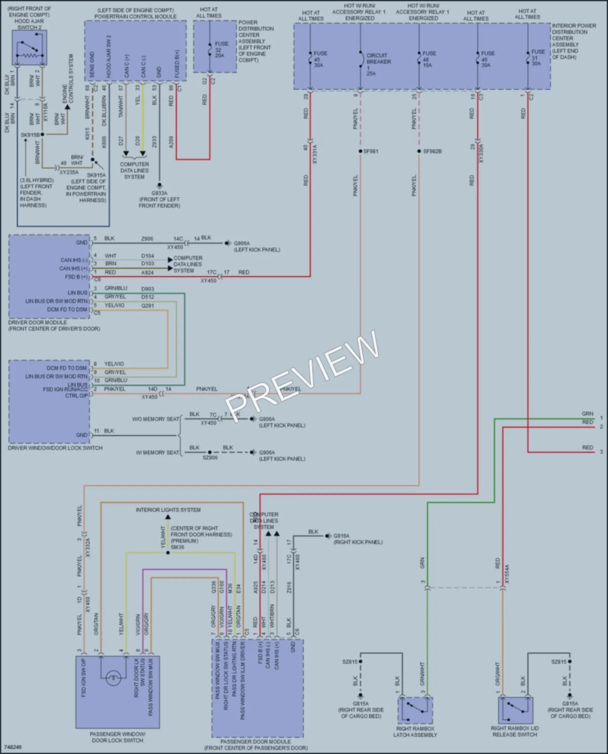 2021 Ram 1500 Anti Theft wiring diagram preview
