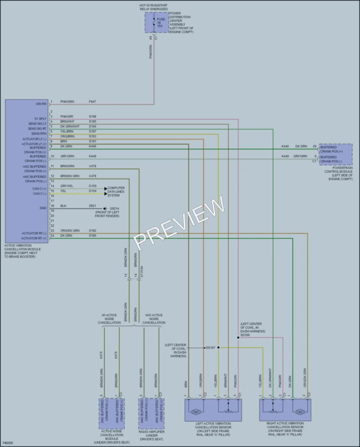 2021 Ram 1500 Electronic Suspension wiring diagram preview