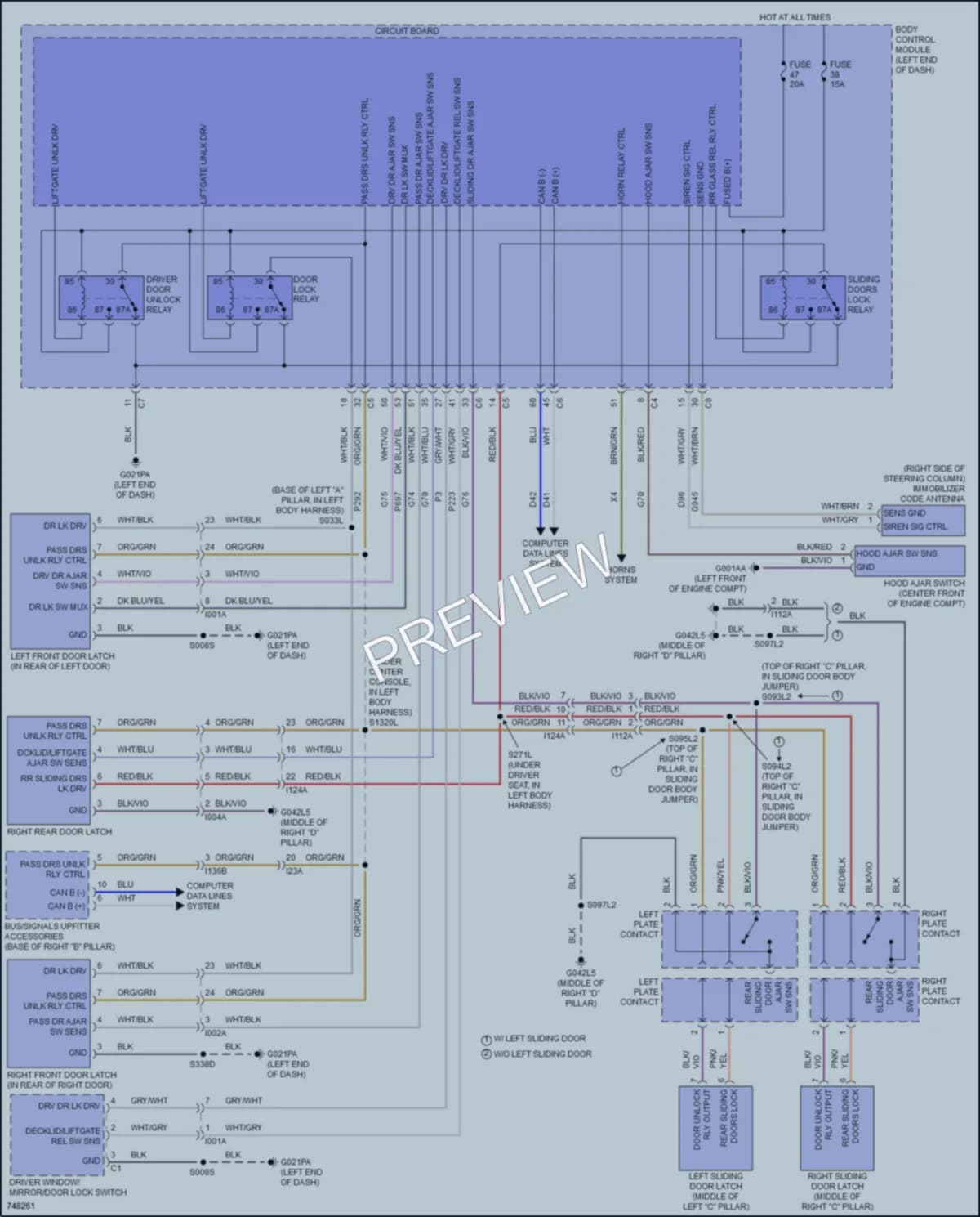 2021 Ram 2500ProMaster Anti Theft wiring diagram preview