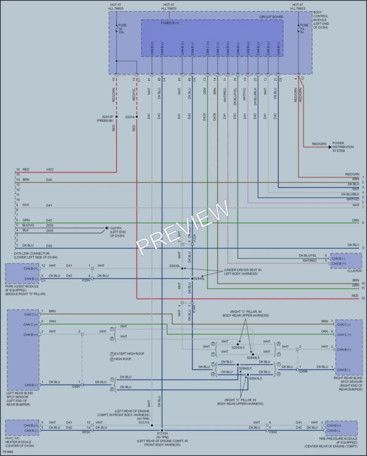 2021 Ram 2500ProMaster Computer Data Lines wiring diagram preview