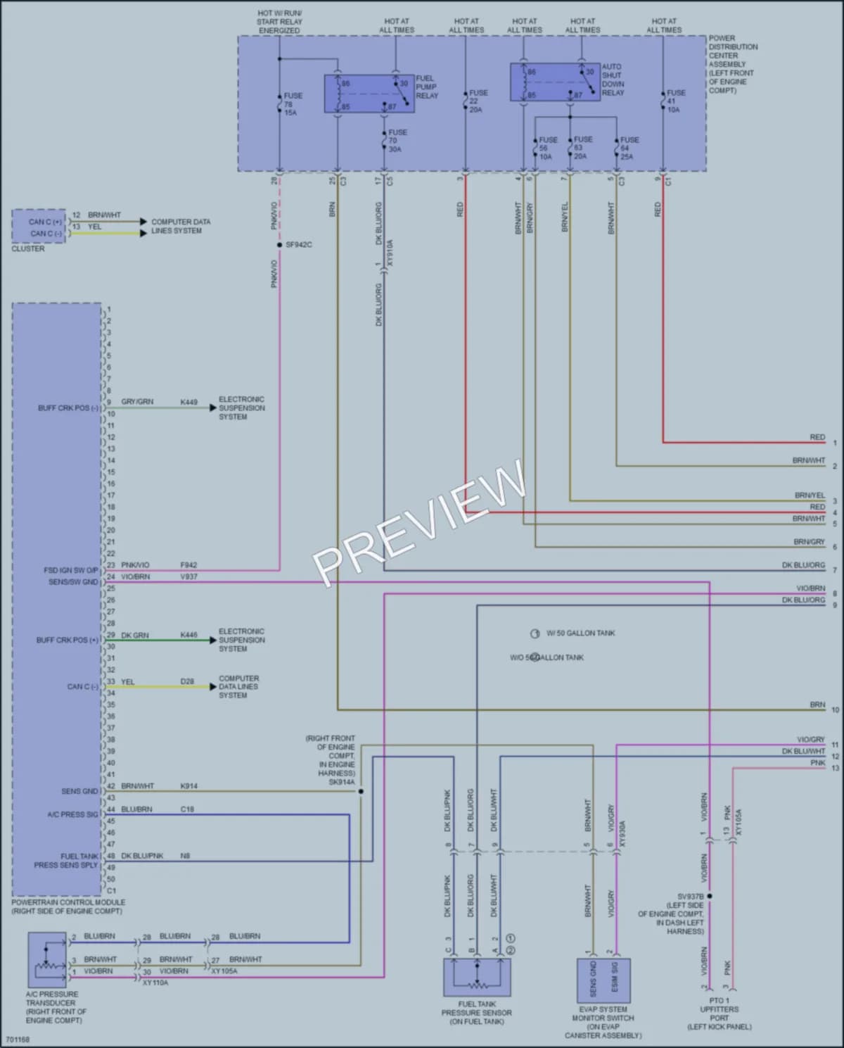 2021 Ram 3500 Engine Performance wiring diagram preview