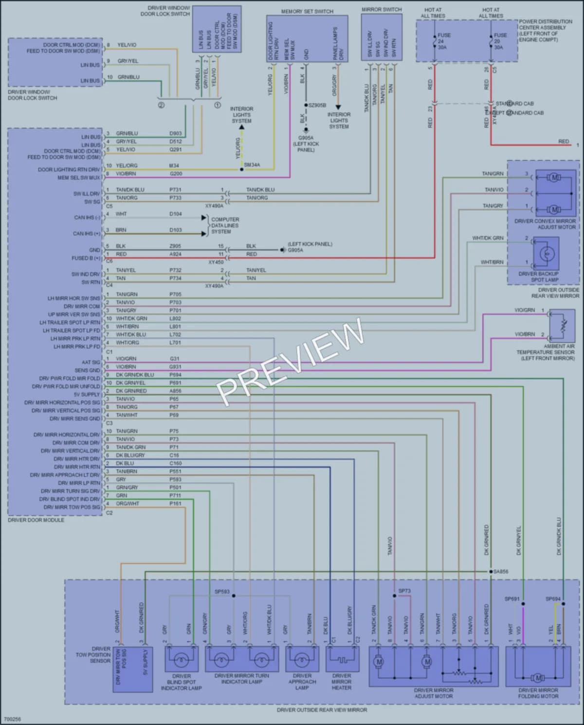 2021 Ram 3500 Memory Systems wiring diagram preview