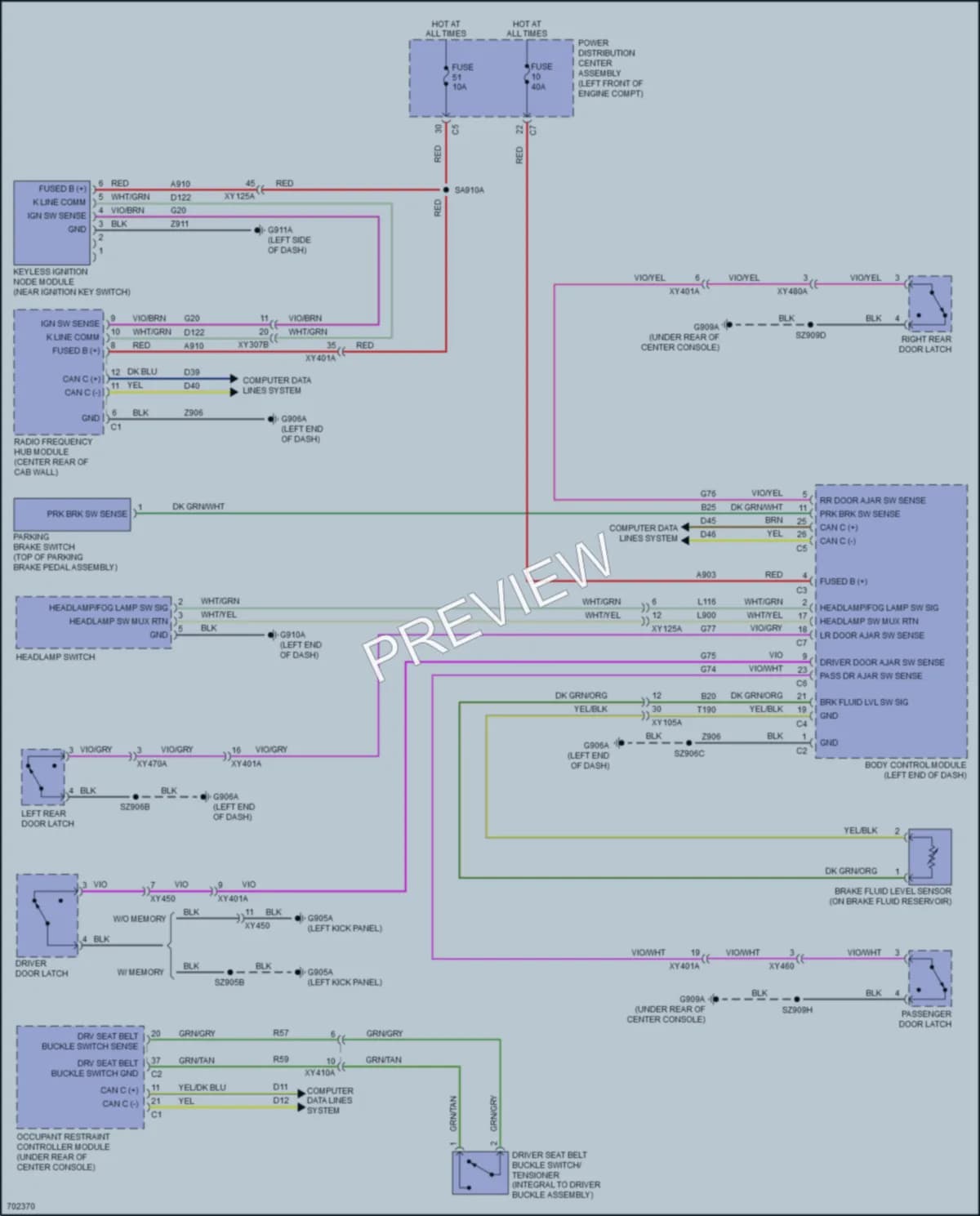 2021 Ram 3500 Warning Systems wiring diagram preview