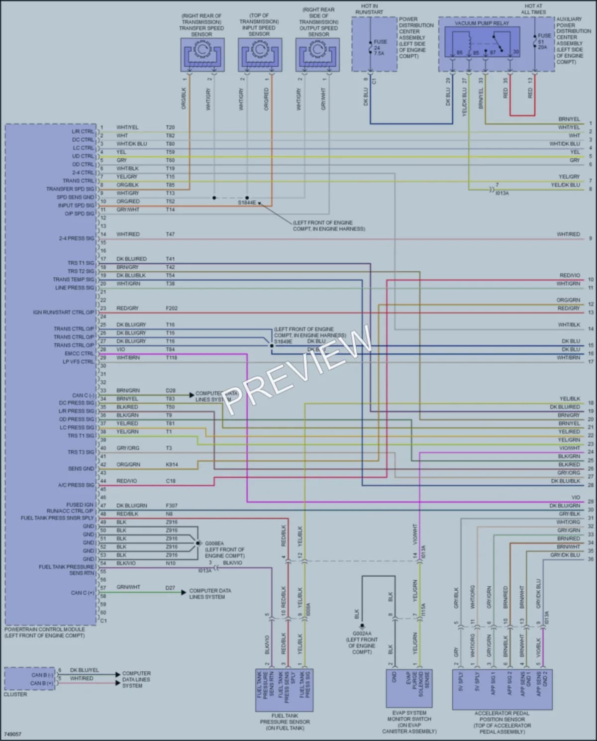 2021 Ram 3500ProMaster Engine Performance wiring diagram preview