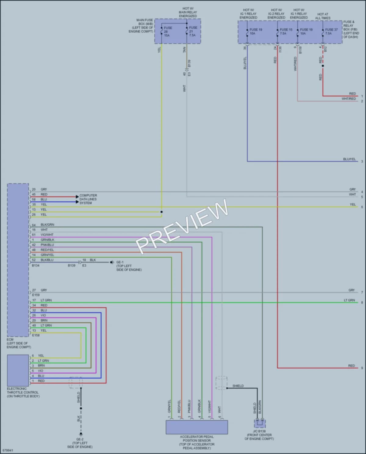 2021 Subaru Ascent Cruise Control wiring diagram preview