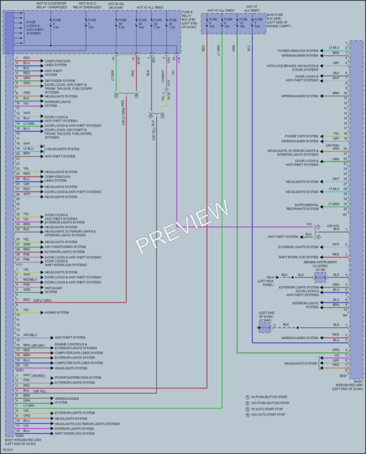 2021 Subaru Crosstrek Body Control Modules wiring diagram preview