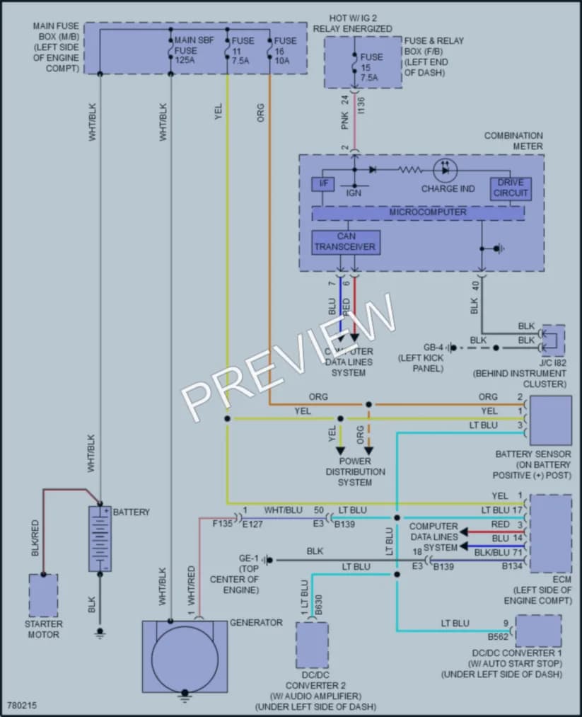 2021 Subaru CrosstrekHybrid Starting Charging wiring diagram preview