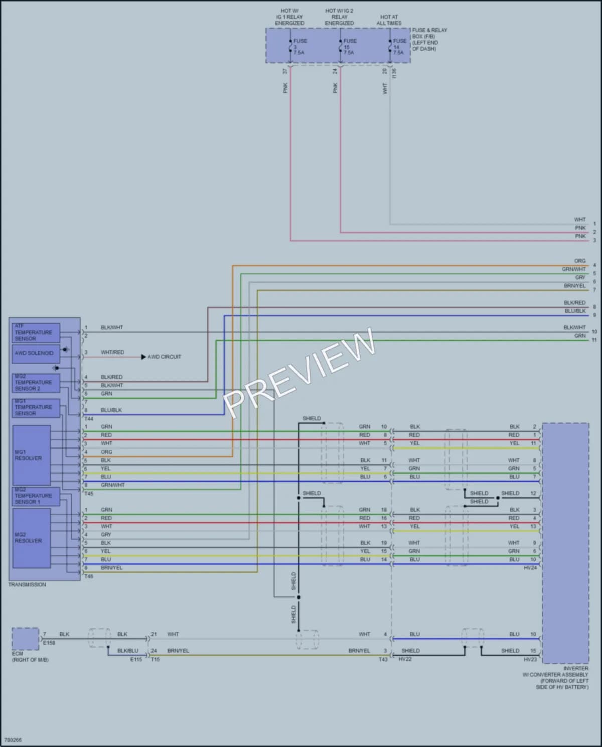 2021 Subaru CrosstrekHybrid Transmission wiring diagram preview