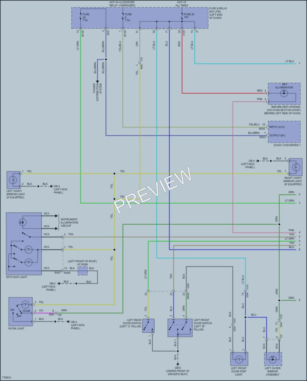2021 Subaru Forester Interior Lights wiring diagram preview