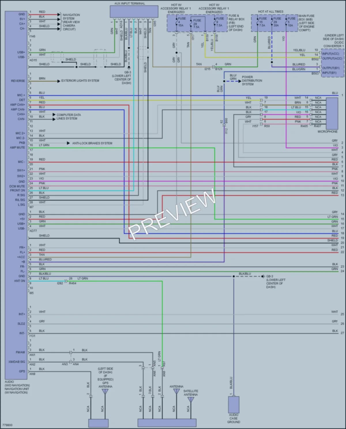 2021 Subaru Forester Radio wiring diagram preview