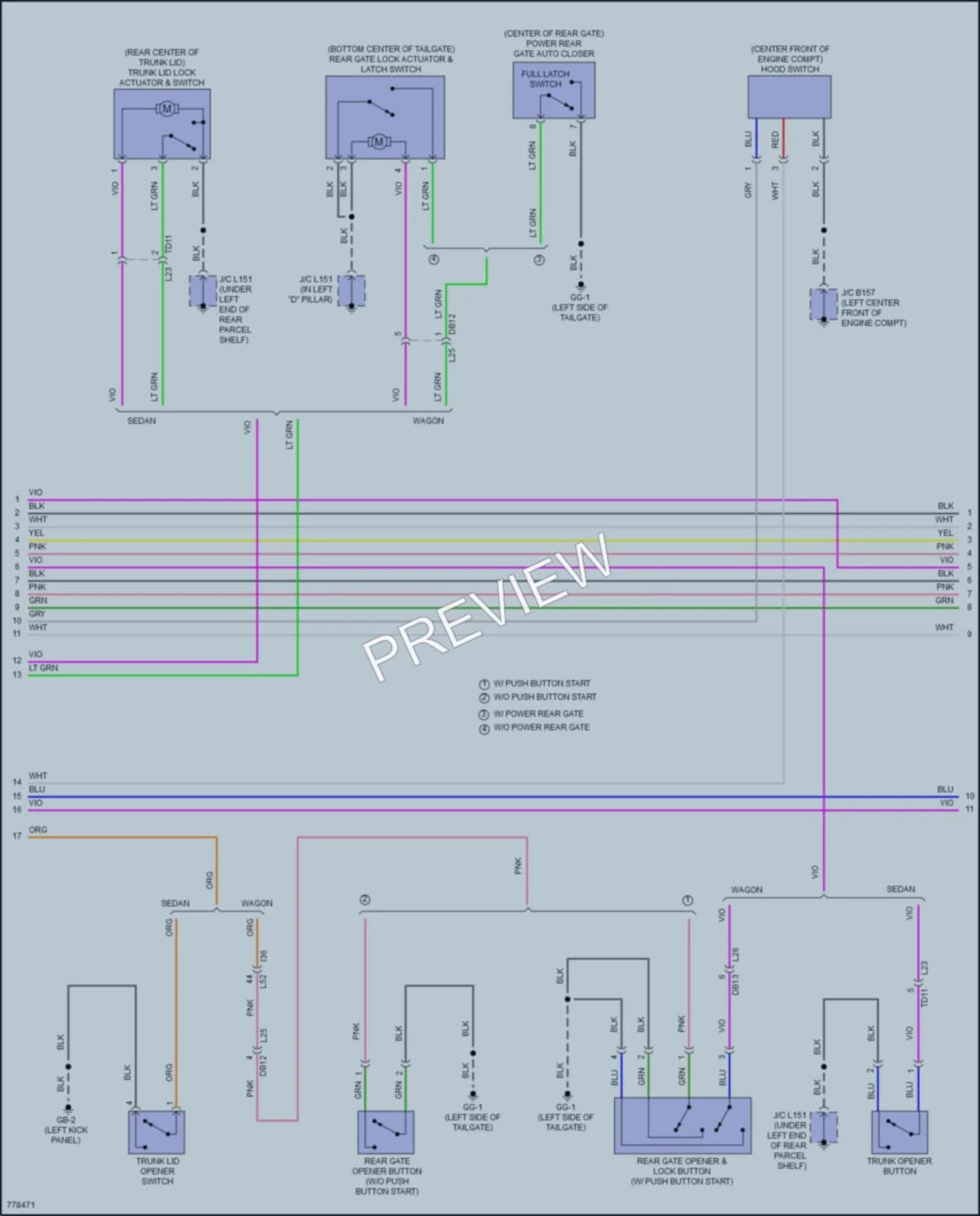 2021 Subaru Legacy Anti Theft wiring diagram preview