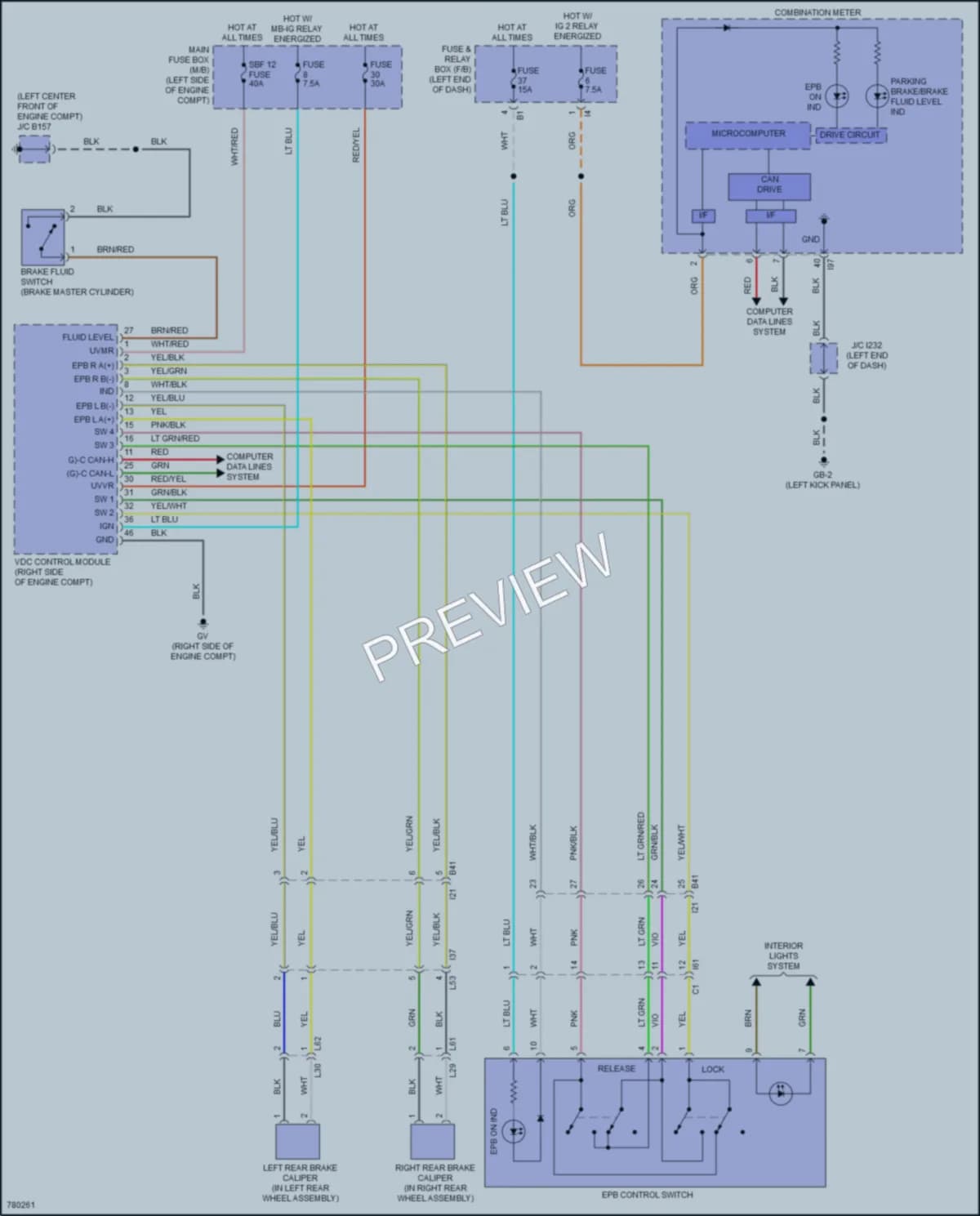 2021 Subaru Legacy Shift Interlock wiring diagram preview