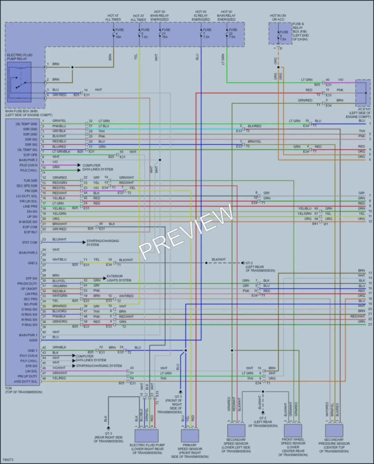 2021 Subaru Legacy Transmission wiring diagram preview
