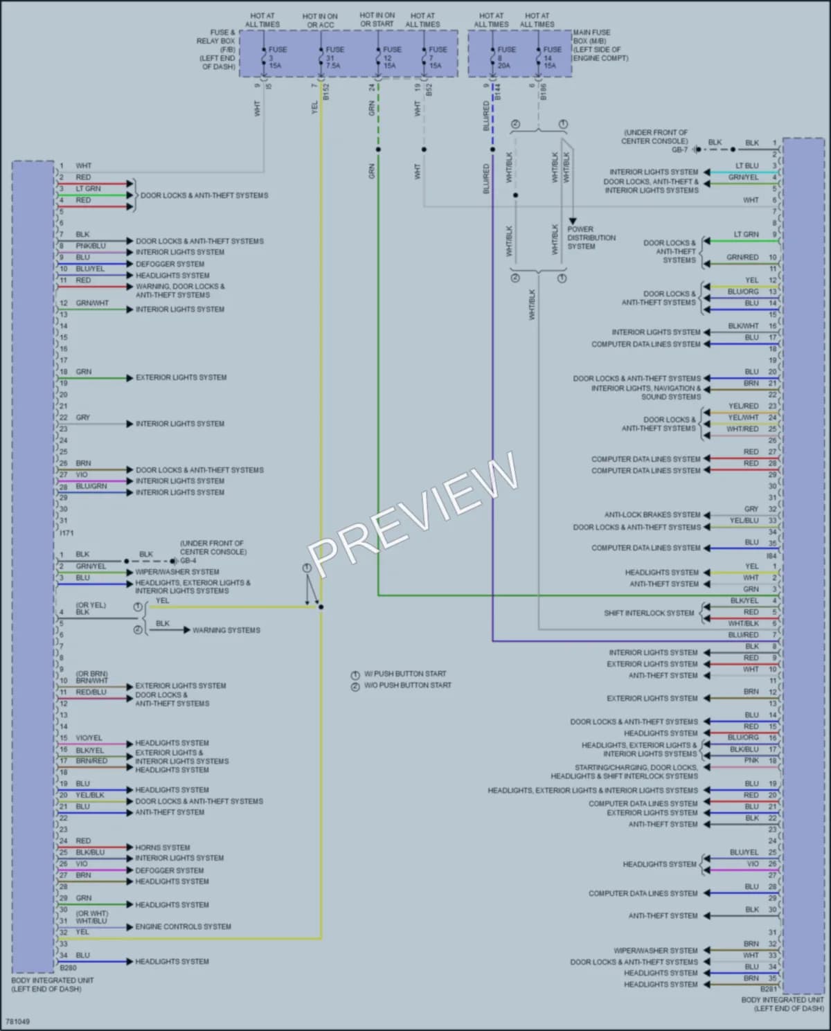 2021 Subaru WRX Body Control Modules wiring diagram preview