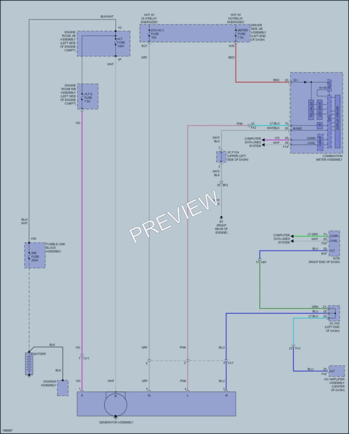 2021 Toyota 4Runner Starting Charging wiring diagram preview