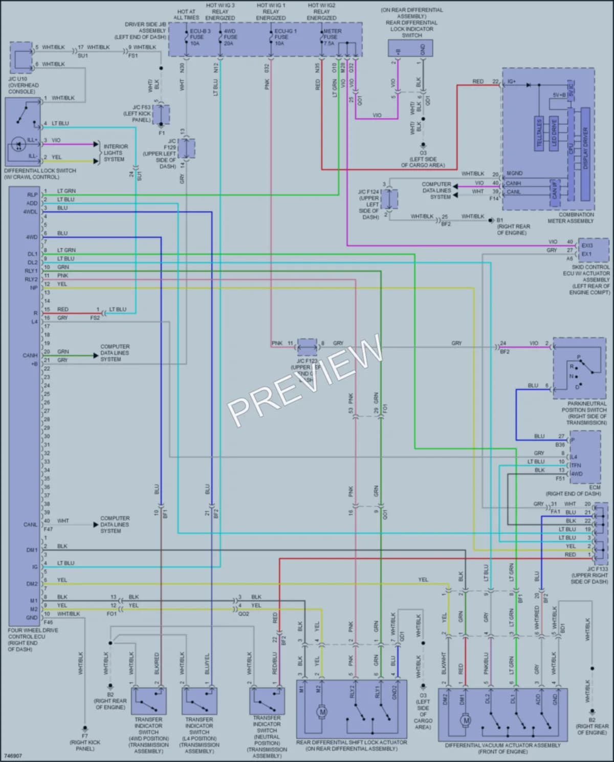 2021 Toyota 4Runner Transmission wiring diagram preview