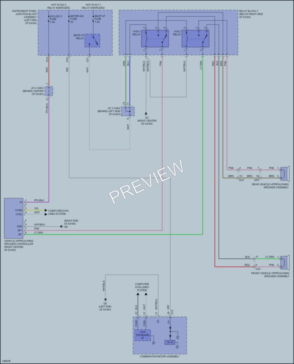 2021 Toyota AvalonHybrid Active Bodyworks wiring diagram preview