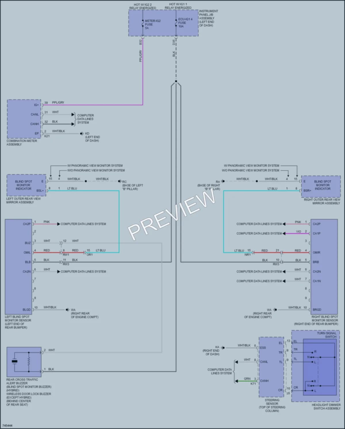 2021 Toyota CamryHybrid Navigation wiring diagram preview